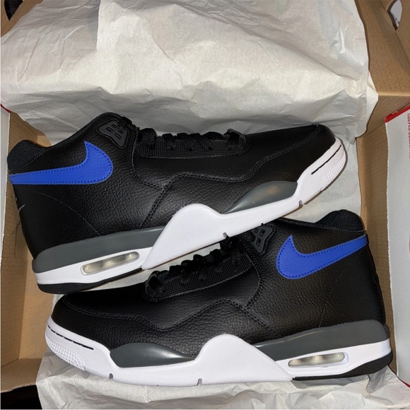 Nike Black and Blue High-Top Sneakers - Picture 1 of 5